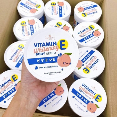 KEM BODY DƯỠNG TRẮNG VITAMIN E WHITENING BODY SERUM 500ML - GDN