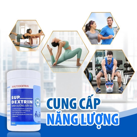 BỘT MALTODEXTRIN SUPDEXTRIN (400G) BỔ SUNG DINH DƯỠNG VÀ NĂNG LƯỢNG CAO CHO NGƯỜI GẦY YẾU, SUY DINH DƯỠNG - NUTRI MIỀN NAM