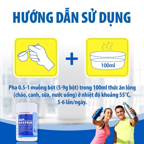 BỘT MALTODEXTRIN SUPDEXTRIN (400G) BỔ SUNG DINH DƯỠNG VÀ NĂNG LƯỢNG CAO CHO NGƯỜI GẦY YẾU, SUY DINH DƯỠNG - NUTRI MIỀN NAM