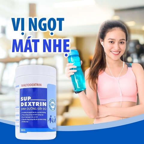 BỘT MALTODEXTRIN SUPDEXTRIN (400G) BỔ SUNG DINH DƯỠNG VÀ NĂNG LƯỢNG CAO CHO NGƯỜI GẦY YẾU, SUY DINH DƯỠNG - NUTRI MIỀN NAM