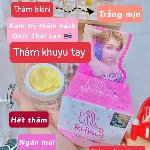KEM KHỬ THÂM NÁCH MÔNG QNIC CARE THÁI LAN CHÍNH HÃNG 15G-KT1