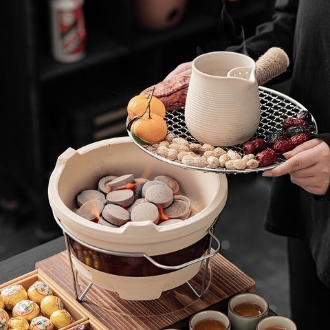 ẤM TRÀ BẰNG SỨ CÓ TAY CẦM TIỆN DỤNG -PHƯƠNG
