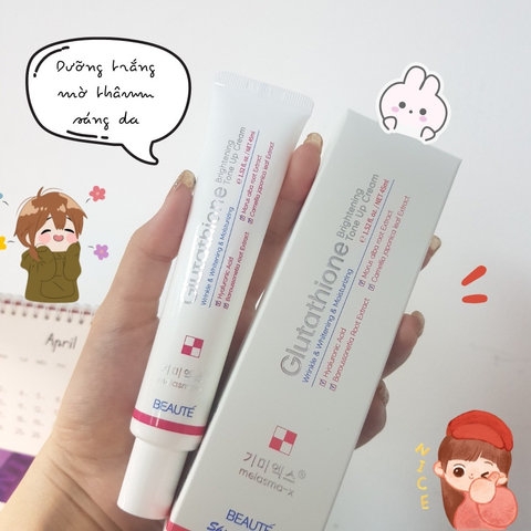 COMBO 2 MÓN KEM NÁM MELASMA + TRẮNG DA GLUTHTIONE (TUÝP TRẮNG + TÍM) 40ML - GDN