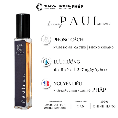 COMBO QUÀ TẶNG] 1 NƯỚC HOA LUXURY 50ML + 1 NƯỚC HOA LUXURY 10ML - CHAVA