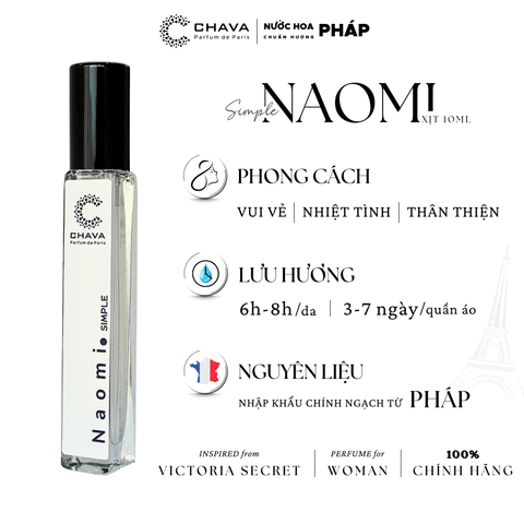 [COMBO QUÀ TẶNG] 1 NƯỚC HOA SIMPLE 10ML + 1 NƯỚC HOA LUXURY 10ML - CHAVA