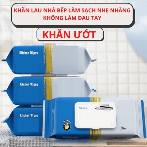 KHĂN ƯỚT LAU BẾP ĐA NĂNG 80 TỜ - SU