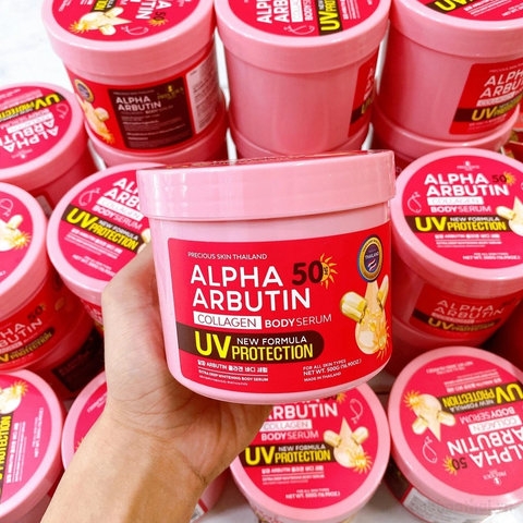 KEM BODY 500G ALPHA ARBUTIN COLLAGEN DƯỠNG TRẮNG DA CHỐNG NẮNG - GDN