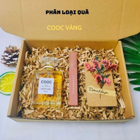 COMBO QUÀ TẶNG NGÀY QUỐC TẾ PHỤ NỮ ) SET SON + NƯỚC HOA COOC 50ML - KIM