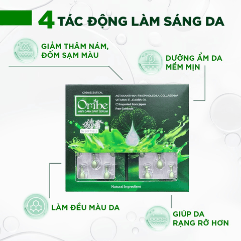 VIÊN SERUM GIÚP DƯỠNG DA, LÀM MỜ VẾT THÂM NÁM ORIBE 36 VIÊN