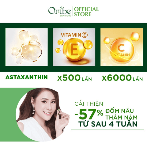 VIÊN SERUM GIÚP DƯỠNG DA, LÀM MỜ VẾT THÂM NÁM ORIBE 36 VIÊN