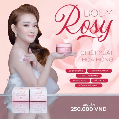 COMBO 2 KEM DƯỠNG TRẮNG DA TOÀN THÂN ROSE RAIN WHITENING BODY LOTION - ROSY