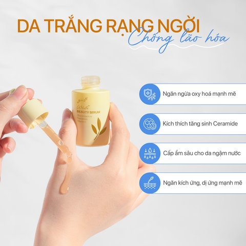 SERUM DƯỠNG TRẮNG MỜ THÂM NÁM, CĂNG BÓNG NGỪA MỤN - GUO