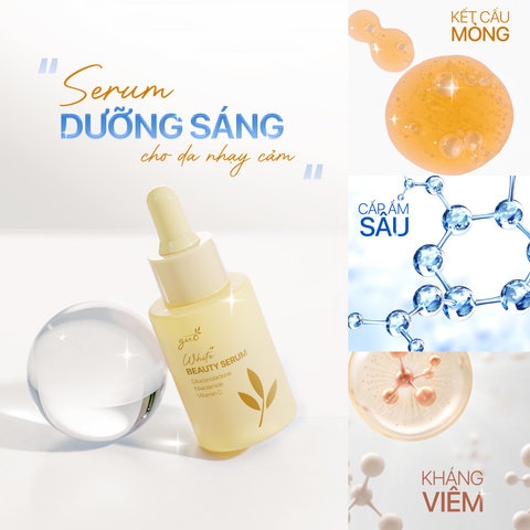 SERUM DƯỠNG TRẮNG MỜ THÂM NÁM, CĂNG BÓNG NGỪA MỤN - GUO