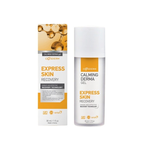 CHAI 30ML CALMING DERMA GEL HỖ TRỢ PHỤC HỒI DA NHANH CHÓNG COSDERM HÀN QUỐC
