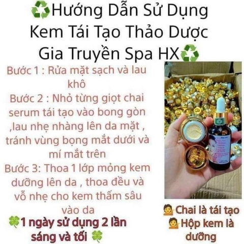 COMBO KEM TRỊ NÁM , KEM DƯỠNG HỔ TRỢ TÁI TẠO DA ĐỐM NÂU, ĐỒI MỒI GIA TRUYỀN - GDN
