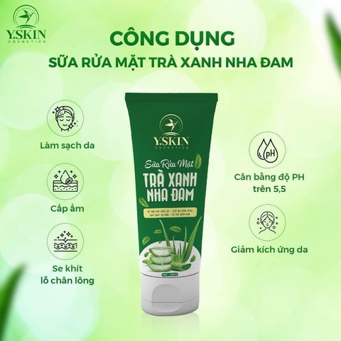 SỮA RỬA MẶT TRÀ XANH NHA ĐAM - YSKIN