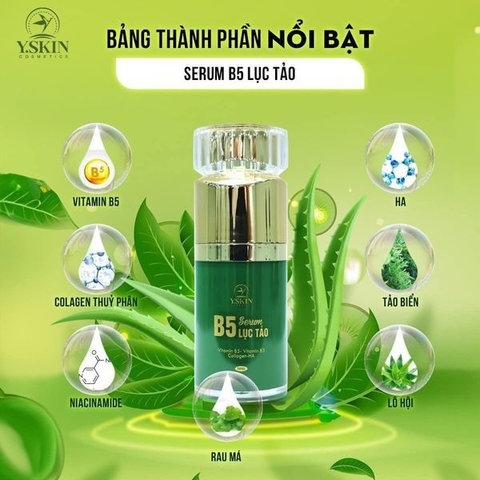 SERUM TRẮNG DA B5 LỤC TẢO - YSKIN