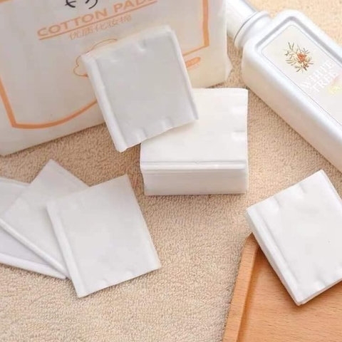 BÔNG TẨY TRANG COTTON 3 LỚP 222 MIẾNG