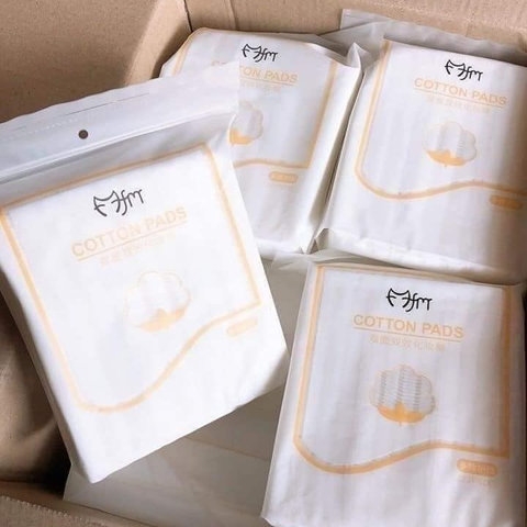 BÔNG TẨY TRANG COTTON 3 LỚP 222 MIẾNG