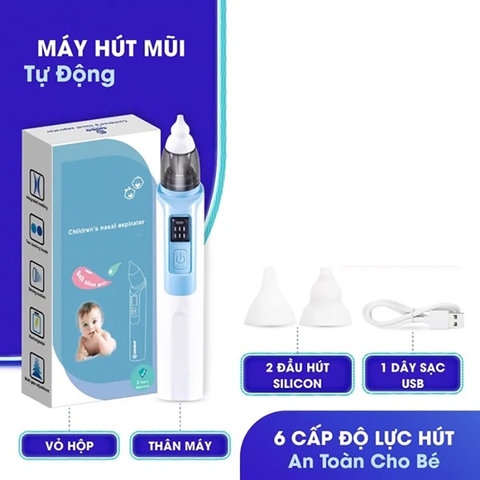 MÁY HÚT MŨI LÀM SẠCH MŨI CHO BÉ THẾ HỆ MỚI 6 CẤP ĐỘ HÚT, SẠC PIN USB 55957 - LADY'S PASSION