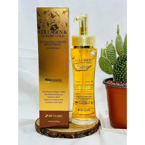 SERUM VÀNG VÀ COLLAGEN 3W CLINIC SIÊU HOT TÁI TẠO DA SAU 7 NGÀY - GDN