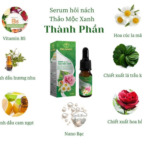 SERUM HÔI NÁCH 10ML- THẢO MỘC XANH