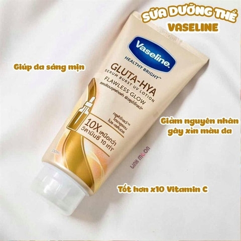 DƯỠNG THỂ VASELINE 10X BAN NGÀY GLUTA - HYA 300ML