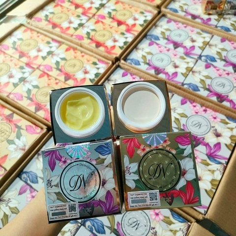 BỘ ĐÔI KEM DƯỠNG DAEMEJINE NGÀY ĐÊM HÀN QUỐC DƯỠNG TRẮNG DA HẾT MỤN NÁM TÀN NHANG KT1