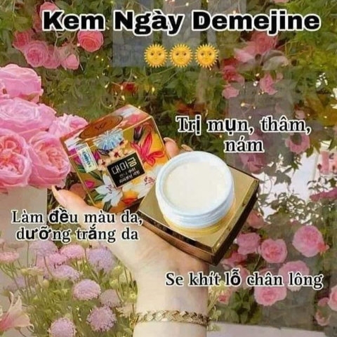 BỘ ĐÔI KEM DƯỠNG DAEMEJINE NGÀY ĐÊM HÀN QUỐC DƯỠNG TRẮNG DA HẾT MỤN NÁM TÀN NHANG KT1