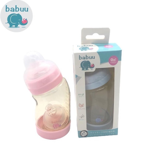 BÌNH SỮA CỔ NGHIÊNG BABUU 260ML TẶNG 1 NÚM TI 00658 - LADY'S PASSION