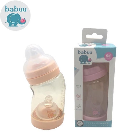 BÌNH SỮA CỔ NGHIÊNG BABUU 260ML TẶNG 1 NÚM TI 00658 - LADY'S PASSION