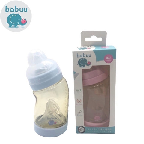 BÌNH SỮA CỔ NGHIÊNG BABUU 260ML TẶNG 1 NÚM TI 00658 - LADY'S PASSION