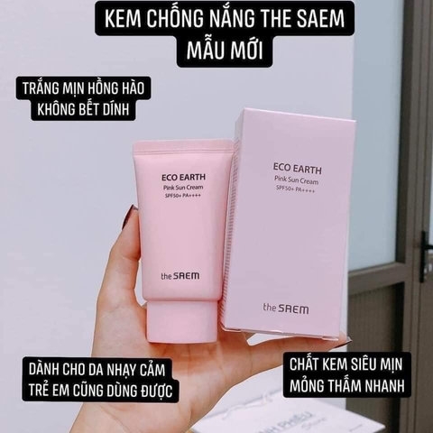 KEM CHỐNG NẮNG NÂNG TÔNG SAEM ECO EARTH NỘI ĐỊA HÀN QUỐC - THE SAEM
