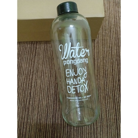 BÌNH NHỰA WATER DETOX 1L KÈM TÚI - SU