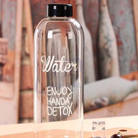 BÌNH NHỰA WATER DETOX 1L KÈM TÚI - SU