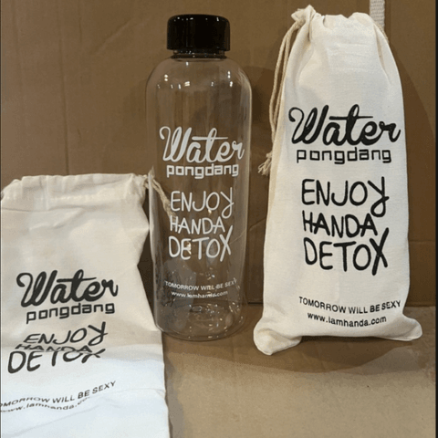 BÌNH NHỰA WATER DETOX 1L KÈM TÚI - SU