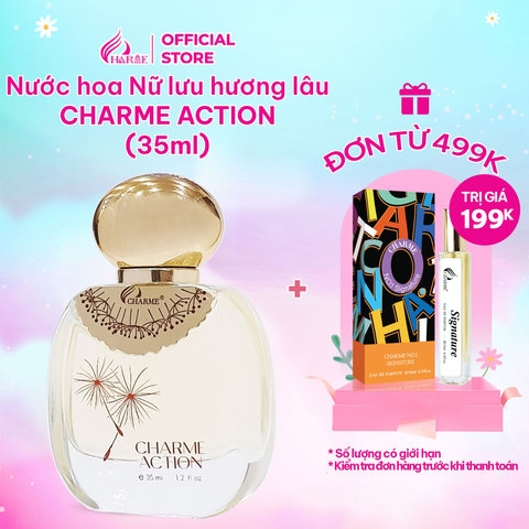 NƯỚC HOA NỮ CHARME ACTION 15ML LƯU HƯƠNG LÂU THANH MÁT, GỢI CẢM _ NƯỚC HOA CHÍNH HÃNG