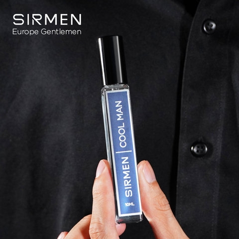 NƯỚC HOA NAM SIRMEN COOL MAN EAU DE PARFUM CHÂU ÂU EUROPE GENTLEMEN CAO CẤP CHAI 10ML THƠM THANH MÁT, TRẺ TRUNG, NĂNG ĐỘNG