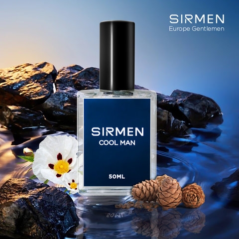 NƯỚC HOA NAM SIRMEN COOL MAN EAU DE PARFUM CHÂU ÂU EUROPE GENTLEMEN CAO CẤP CHAI 50ML THƠM THANH MÁT, TRẺ TRUNG, NĂNG ĐỘNG