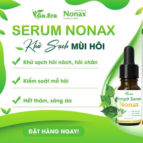 COMBO 10 CHAI KHỬ MÙI CƠ THỂ GIẢM HÔI NÁCH,HÔI TAY, HÔI CHÂN SERUM NONAX 5ML - KYO GO.ERA