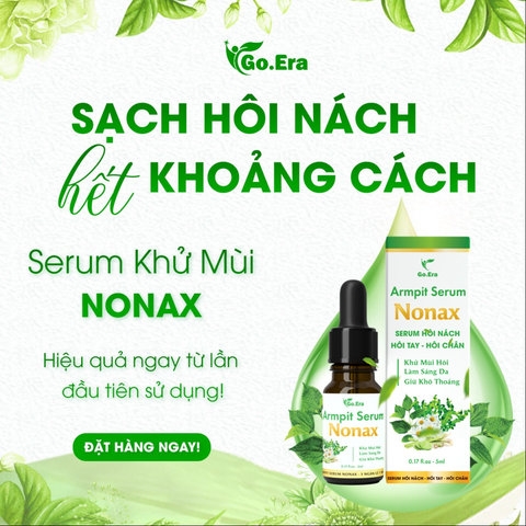 COMBO 10 CHAI KHỬ MÙI CƠ THỂ GIẢM HÔI NÁCH,HÔI TAY, HÔI CHÂN SERUM NONAX 5ML - KYO GO.ERA
