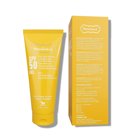 KEM CHỐNG NẮNG TEENILICIOUS SPF 50 GEL (TUÝP 75G)