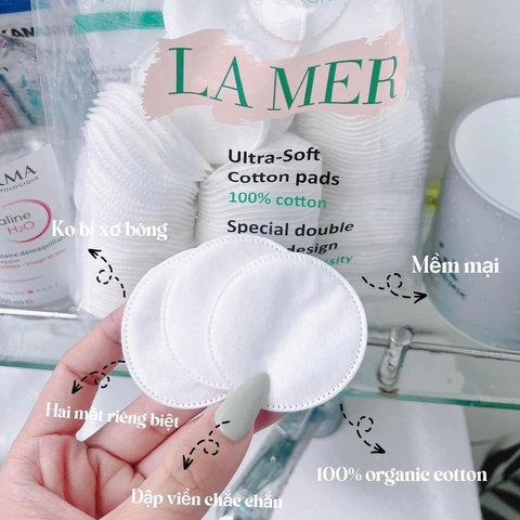 BÔNG TẨY TRANG HỮU CƠ LAMER 201 MIẾNG - LAMER