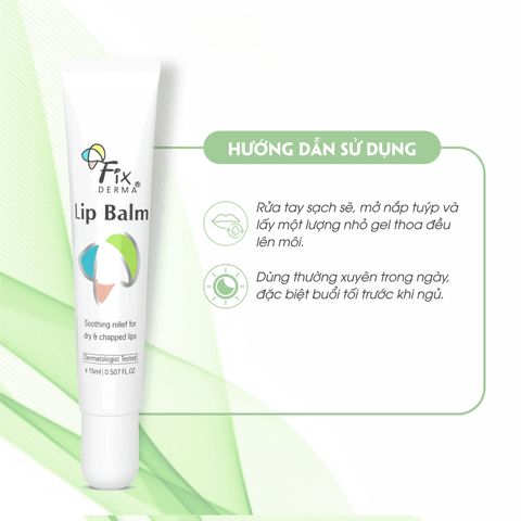 SON DƯỠNG MÔI LIP BALM -FIXDERMA ( TUÝP 15ML)