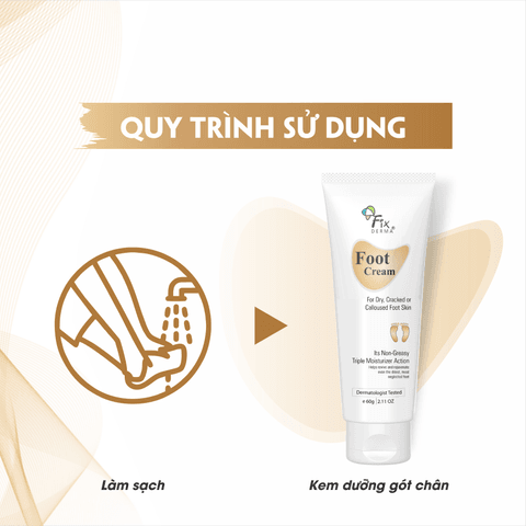 KEM MỀM GÓT CHÂN FOOT CREAM - FIXDERMA TUÝP 60 G