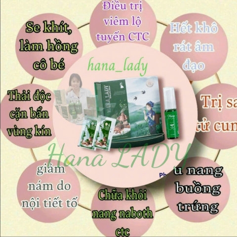 COMBO HỘP 6 VIÊN ĐẶT PHỤ KHOA LÀM HỒNG SE KHÍT CÔ BÉ VÀ 1 CHAI DUNG DỊCH VỆ SINH [ TẶNG 1 CHAI NƯỚC SÚC MIỆNG]- HANA COSMETIC