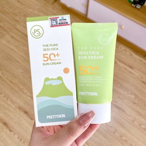 KEM CHỐNG NẮNG PHỔ RỘNG RAU MÁ PRETTYSKIN 50ML SPF50+ DƯỠNG ẨM CHỐNG NẮNG AD584