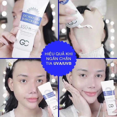 KEM CHỐNG NẮNG GC NATURE SUN CREAM SPF 50+ PA++++ HÀN QUỐC CHÍNH HÃNG 60ML - GDN