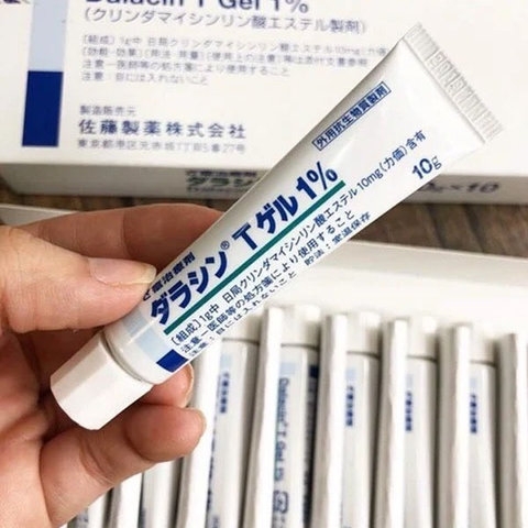 KEM TRỊ MỤN NHẬT BẢN DALACIN T GEL 1% - HGS