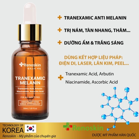COMBO TRỊ NÁM BAN ĐÊM TẶNG SERUM TÁI TẠO DA WHITE PEEL RENOSKIN